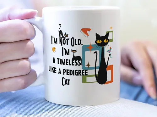Miniatura 2 de Timeless Classic Pedigree Cat - Taza de café divertida Regalo perfecto para los amantes del té, cumpleaños, día de la madre Taza de café retro