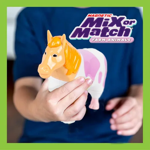Miniatura 6 de POPULAR PLAYTHINGS Animales magnéticos para niños pequeños de 1 a 3 años, mezcla o combina juguetes de animales, juego de 4 regalos para niños