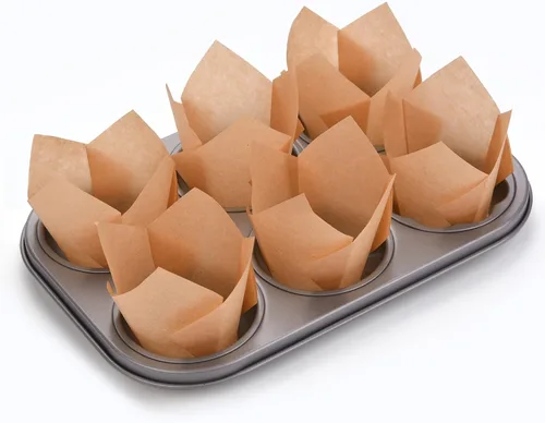 Miniatura 3 de 200 piezas de forros para magdalenas de tulipán, forros para magdalenas de muffin, portavasos para hornear premium, envoltorios para magdalenas