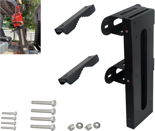 Miniatura 7 de Soporte para motosierra, kit universal de transporte de motosierra para tractores, ATV, UTV, camiones, vehículos utilitarios, adecuado