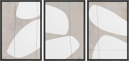 Miniatura 58 de SIGNFORD Impresión en Lienzo Enmarcado Conjunto de Arte de Pared Arte Abstracto Terroso en Tonos Marrón Profundo y Beige Arte Moderno Decorativo