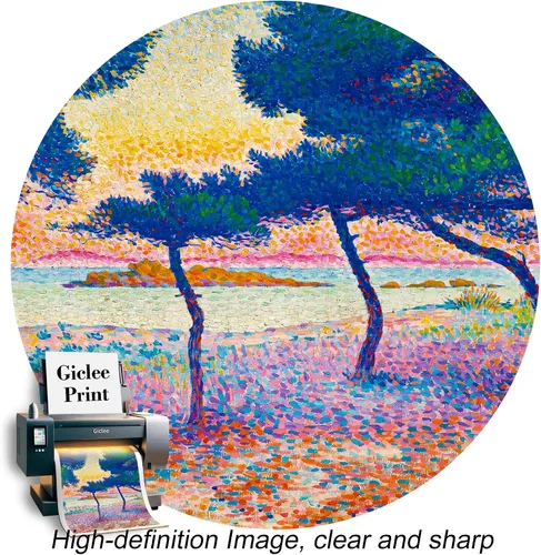 Miniatura 170 de A&T ARTWORK Campo de trigo con cipreses de Van Gogh Las reproducciones de arte clásico mundial, impresiones en lienzo giclée para decoración