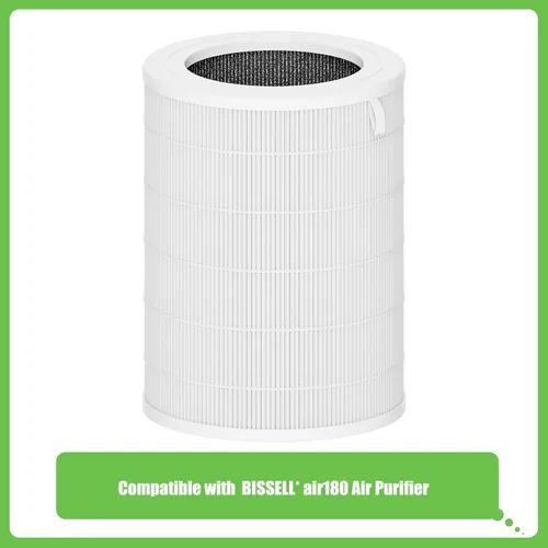 Miniatura 2 de Filtro de repuesto Air180, compatible con BISSELL® Air180 y Air180 Max purificador de aire, juego de filtros HEPA 3 en 1 H13, comparado con la parte
