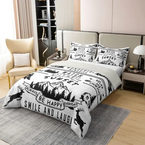 Miniatura 18 de Erosebridal American Flag 100% Cotton Bedding Set Twin Army Green Camo Duvet Cover Bear Claw Hunting Theme Comforter Cover Camoflage Camping