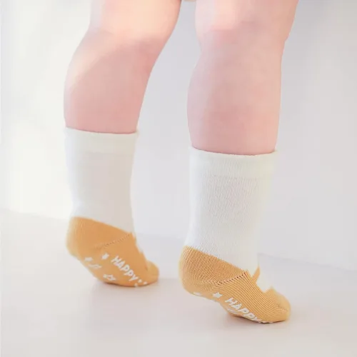 Miniatura 6 de Looching Paquete de 6 calcetines antideslizantes de algodón con empuñaduras de estilo ballet para bebés y niñas