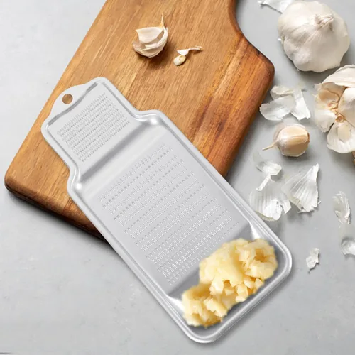 Miniatura 2 de MAGICLULU Rallador de queso Zester de ajo y jengibre de 8.74 pulgadas, molinillo de lodo portátil con agujero para colgar verduras, quesos duros