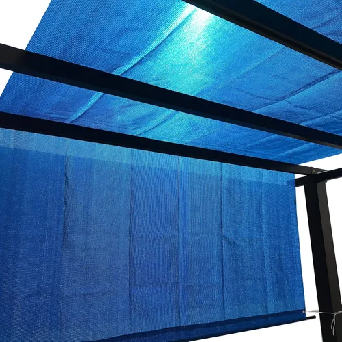 Miniatura 5 de Alion Home Custom Reemplazo de HDPE de protección solar permeable con bolsillos de varilla para pérgola