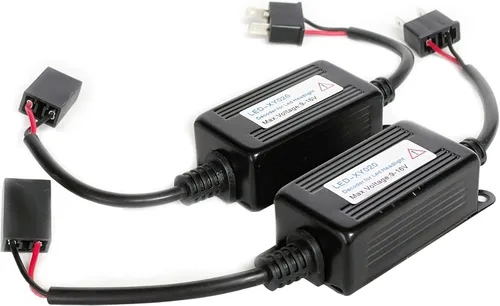 SOCAL-LED LIGHTING H7 Decodificador LED mejorado fuerte Canbus código de error Cancelador de advertencia Adaptador de relé antiparpadeo, paquete de 2