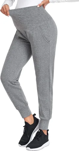 Miniatura 7 de PACBREEZE Pantalones de maternidad para mujer, pantalones deportivos de entrenamiento sobre el vientre, pantalones de pijama elásticos para embarazo