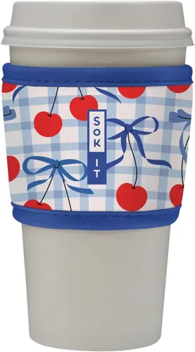 Miniatura 92 de Sok It HotSok Coffee & Tea - Funda de neopreno con aislamiento reutilizable (floral abstracto)