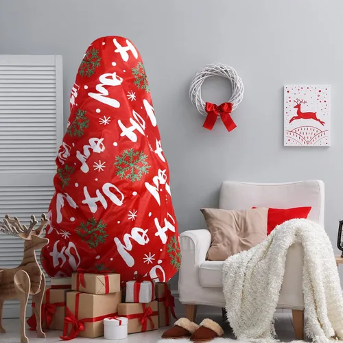 Miniatura 5 de Bolsa de almacenamiento grande para árbol de Navidad con cordón para árboles de 7.5 pies, cubiertas para contenedores verticales a prueba de polvo