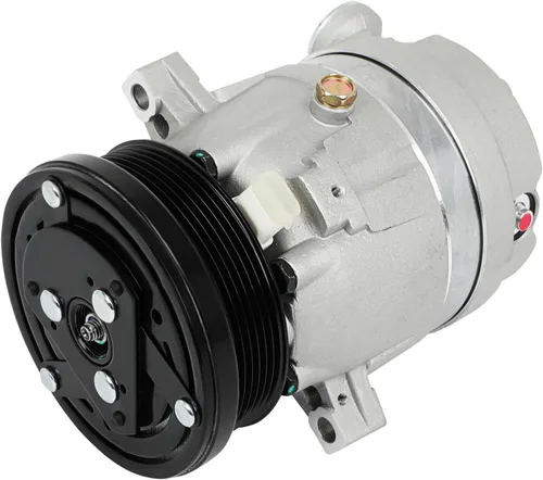 Miniatura 29 de Compresor de aire SCITOO para Audi A3 1.4L-2.0L, Q3-Q7, TT, TTS, Eos 2006-2018, 6SEU14C, Plata, Aleación de Aluminio, Polea de 10mm, Aceite PAG46