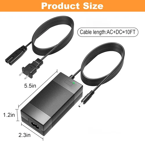 Miniatura 7 de Cargador de 42V para Hiboy S2 36V batería de iones de litio compatible con Hiboy S2 Pro, S2 Lite, S2, KS4, KS4 Pro, NEX, NEX3, NEX5, Max, Max3, Max