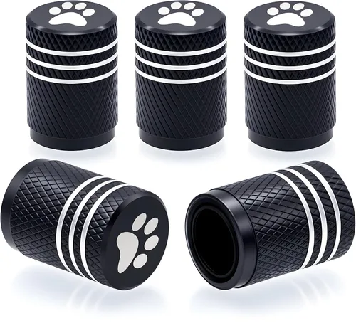 Miniatura 43 de 4 piezas tapones de válvula de neumático en forma de dados, cubiertas universales de válvula de neumático a prueba de polvo con núcleo de cobre