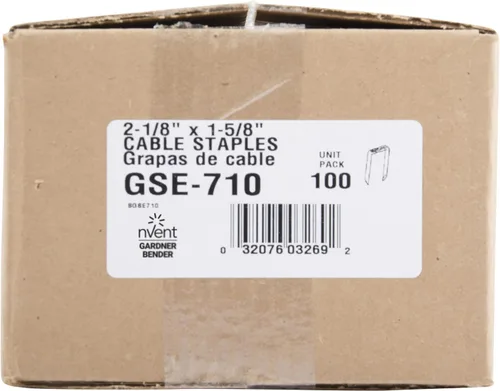 Miniatura 3 de Gardner Bender GSE-15410 - Grapa de cable de metal, 1-1/8 pulgadas, paquete de 10