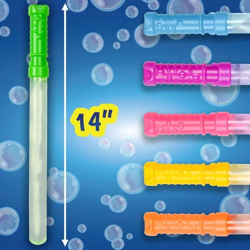 Miniatura 6 de Sunny Days Entertainment Maxx Bubbles Varitas de burbujas de 4 onzas, paquete de 6 varitas de burbujas, diversión de verano, recuerdos de fiesta