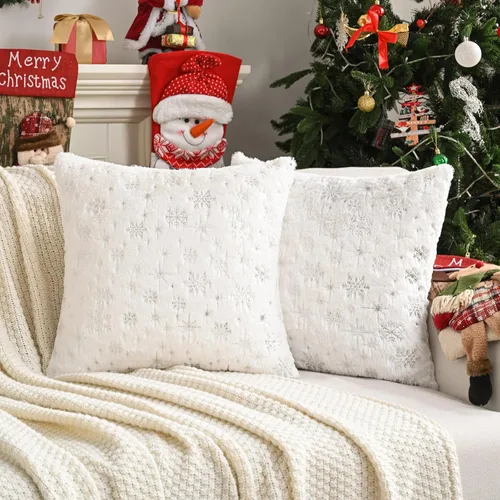 Miniatura 15 de FUTEI Regalos para Niños, Fundas de Almohada Decorativas Gamer'Spot de 18x18 Pulgadas, Juego de 1, Decoración Navideña del Hogar para Sofá, Cama