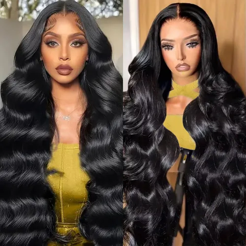 Miniatura 15 de Pelucas cortas de 10 pulgadas estilo Bob 13x4 con ondas profundas, peluca de pelo humano estilo Bob con encaje frontal HD de 200% de densidad