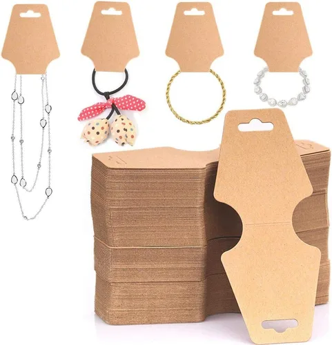 Miniatura 3 de 100 piezas de collares para tarjetas de exhibición, joyas, pulseras, aretes, llavero, anillos, bandas para el cabello, proyectos de manualidades