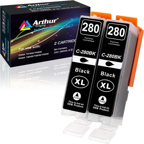 Cartuchos de tinta compatibles Canon 280 de repuesto PGI-280XXL para impresora PIXMA TR7520 TR8520 TS6120 TS6220 TS8120 TS8220 TS9120 TS9520 TS9521C
