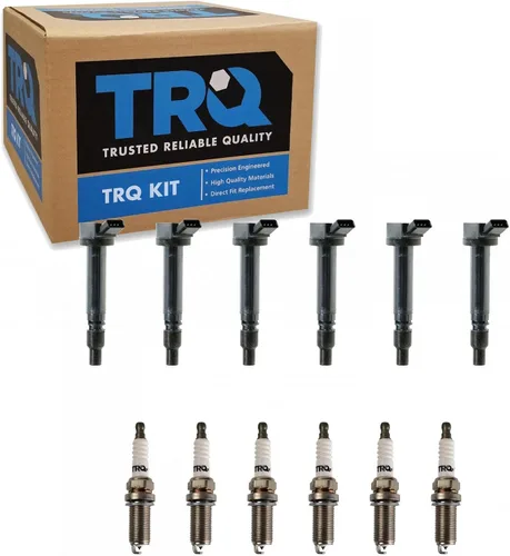 Miniatura 127 de Kit de Bobina de Encendido y Bujía TRQ 8 Piezas Bujías de Iridio Compatibles con Mercedes-Benz C250 2012-2015 y SLK250 2012-2015