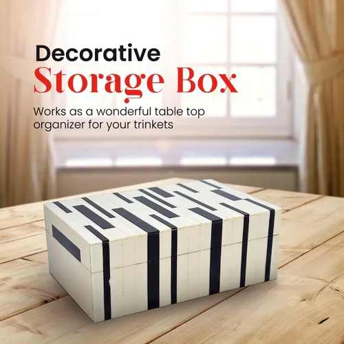 Miniatura 2 de Perilla Home Decoración del Hogar Caja de Almacenamiento Decorativa de Madera Pequeña Organizador Ikigai Herramientas Caja de Guarda Tarjetas