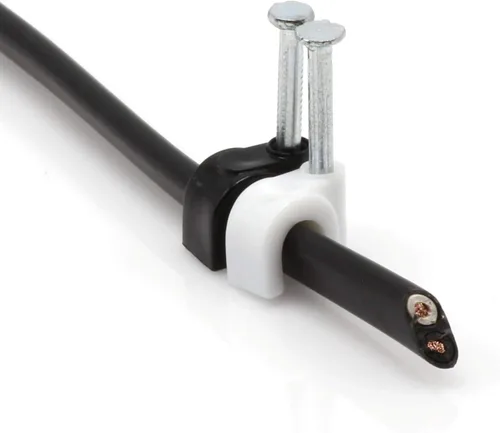 Miniatura 7 de THE CIMPLE CO Clips de cable coaxiales individuales de 1/4 de pulgada – Sujetadores de cable para interiores y exteriores para coaxial, Ethernet