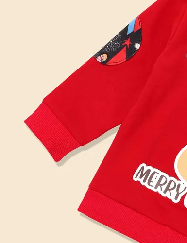 Miniatura 4 de MIGU Conjunto de 2 piezas de pantalones largos de manga larga con ciervos navideños para niño pequeño