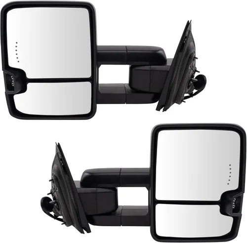 Miniatura 79 de Trail Ridge Juego de espejos de remolque de 2 piezas para el lado del conductor y del pasajero compatible con Ford F-150 FO1320479 FO1321479