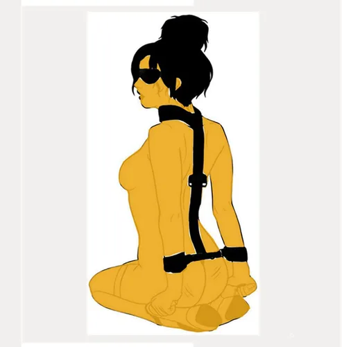 Miniatura 4 de Juego de restricciones sexuales de cuello a muñeca BDSM, juguetes de correas sexys para parejas, restricciones de cama King para parejas, juego