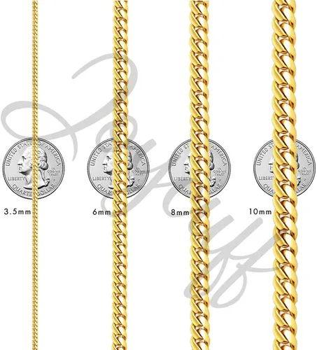 Miniatura 6 de Stainless Steel Cuban Chain Bracelets for Men Women 6.577.589inch Stainless Steel Bracelet Gold Plating Silver Stainless Steel Fashion Jewelry