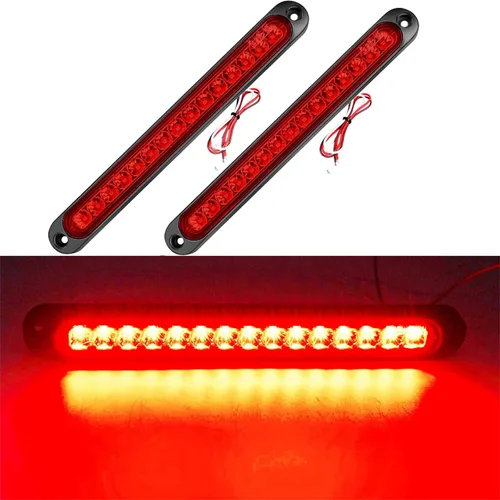 Miniatura 3 de Luz trasera de freno de remolque de 15 LED, luces traseras de barra LED, tira de freno impermeable, tira de freno, luz roja para barcos marinos