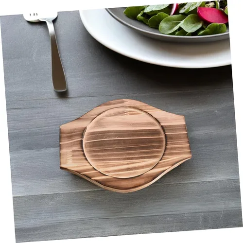 Miniatura 4 de Dolsot - Cuenco de piedra coreana con base de madera, 2 piezas, cuenco de bibimbap coreano, tapete de madera, olla para olla caliente