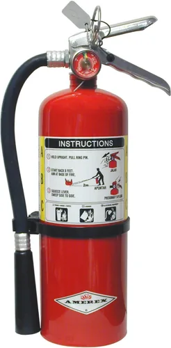 Miniatura 10 de Amerex Extintor químico seco B417T de 2.5 libras ABC con soporte de pared