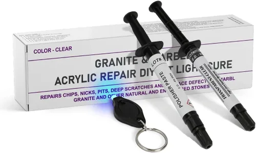 kit para reparar acrílico, mármol y granito Claro/Transparente