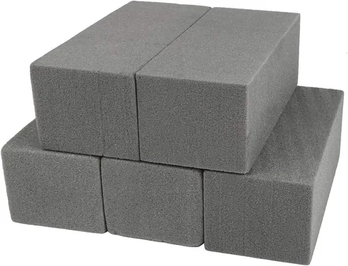 LOMIMOS Ladrillos de espuma floral seca, suministros de bloques de floristería para arreglos florales artificiales, manualidades, paquete de 5, 8.5