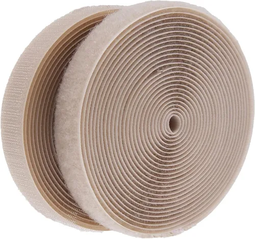 Miniatura 14 de Cinta de Gancho y Bucle para Coser de 5 Yardas, Cinta de Tela de Nailon de Sujeción sin Adhesivo para Manualidades DIY, Cinta Entrelazante