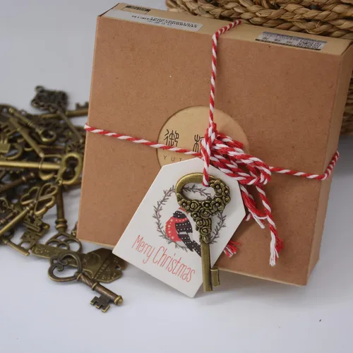 Miniatura 6 de Aokbean 50 dijes vintage de bronce de esqueleto con estilo antiguo para hacer joyas, regalos de boda, fiesta, colgante de bricolaje, Metal, Aleación.