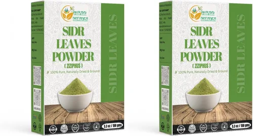 Miniatura 3 de Herbs Botanica Sidr Powder 100% natural y puro Ziziphus Spina-Christi Herbal Hair Cleanser & Conditioner Fortalece las raíces, controla la caspa