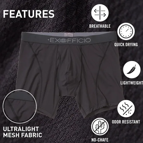 Miniatura 3 de ExOfficio Bóxer Give-N-Go Sport 2.0 de 6 pulgadas para hombre