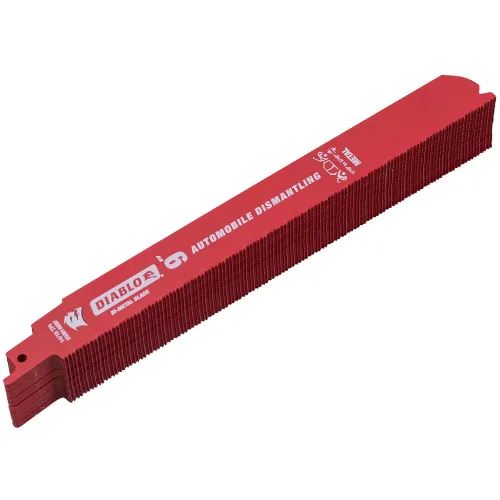 Paquete de 25 unidades de hojas de sierra recíproca de 9 pulgadas 14/18 TPI Diablo Steel Demon bimetálicas para desmontaje automático de metales