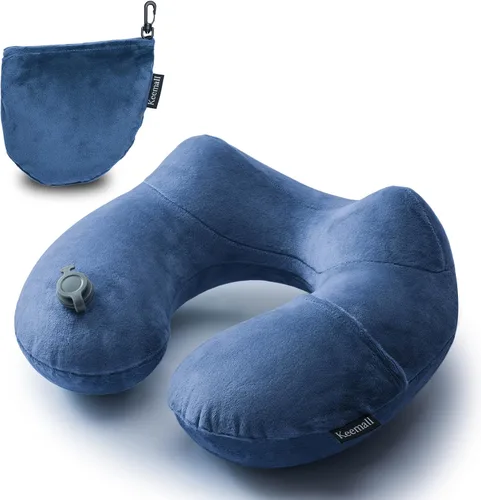 Miniatura 10 de Keemall Almohada de Cuello de Coche Inflable, Almohada de Reposacabezas de Coche Inflable Suave para Asiento de Conducción con Correa Ajustable