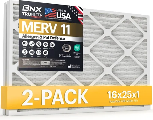 Miniatura 33 de BNX TruFilter - Filtro de aire MERV 11 de 18 x 20 x 1 pulgadas (paquete de 6) – Fabricado en Estados Unidos – Defensa contra Alérgenos Filtro