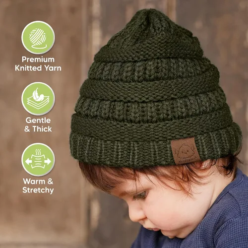 Miniatura 22 de KeaBabies 3-Pack Baby Beanies for Boys, Girls - Stretchy Knit Baby Hats, Cute Newborn