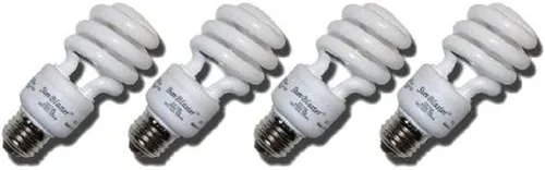 Miniatura 2 de SunBlaster SL0900151 Juego de luces de cultivo de plantas de bajo consumo de 13 vatios con 4 bombillas CFL para uso durante todo el año en el hogar
