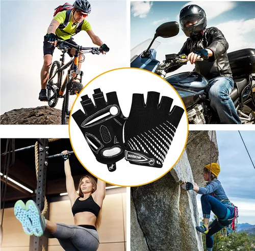Miniatura 6 de MOREOK Cycling Gloves Bike Gloves for MenWomen-5MM Gel Pad Biking Gloves Half Finger Road Bike MTB Bicycle Gloves-for CyclingWorkoutMotorcycleOutdoor