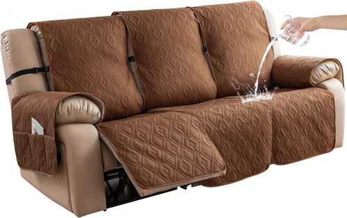 Miniatura 20 de Genina - Funda impermeable para sillón reclinable de dos plazas, funda antideslizante para sofá, funda para sofá reclinable de 2 plazas, funda