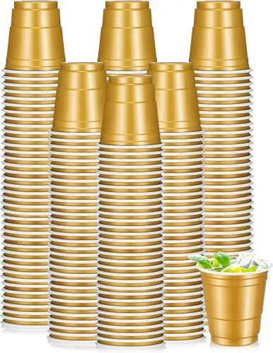 Miniatura 13 de 200 vasos de plástico de 2 onzas para degustación de vino, whisky, alimentos, graduación, boda, baby shower, fiesta, beber, suministros de sabor