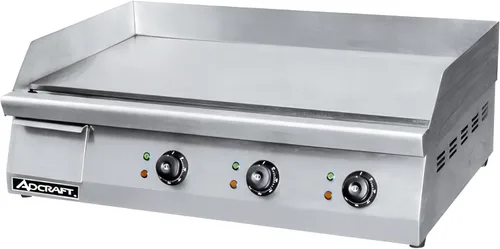 ​Plancha de acero inoxidable eléctrica Adcraft, Plateado, 1