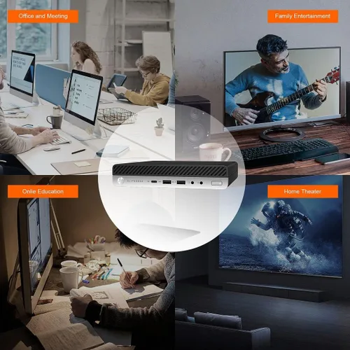 Miniatura 3 de HP Micro PC EliteDesk 800 G4 Windows 11 Tiny Desktop, i5 Hexa-Core Mini Business Computers 16GB Ram 256GB NVMe M.2 SSD, WiFi, BT, HDMI, DP, USB-C